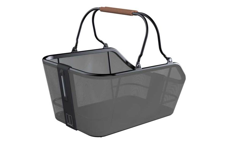 Mand Basil Cento Nordlight MIK - Textonile/Aluminium Achterop - Moss Green - 21 Liter Mand Basil Cento Nordlight MIK - Textonile/Aluminium Achterop - Moss Green - 21 Liter
